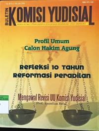 Buletin Komisi Yudisial (Mendorong Terwujudnya Kekuasaan  Kehakiman Yang Merdeka) Vol.III No.2-Oktober 2008